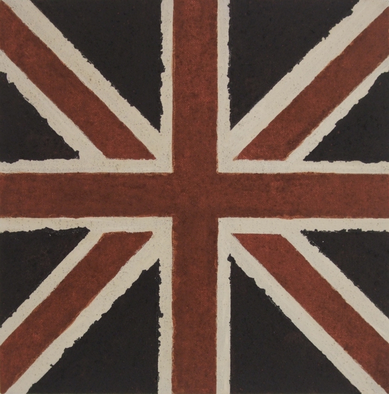 Pete Ward Union Jack with earth pigments
